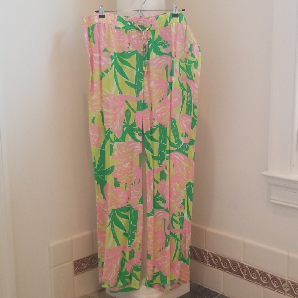 Lilly Pulitzer for Target palazzo pants Fan Dance